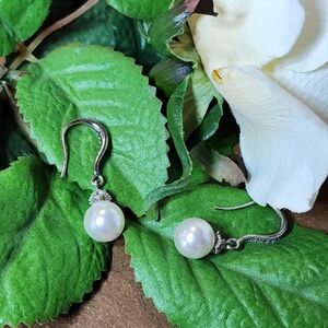 Elegant Faux Pearl Drop Earrings